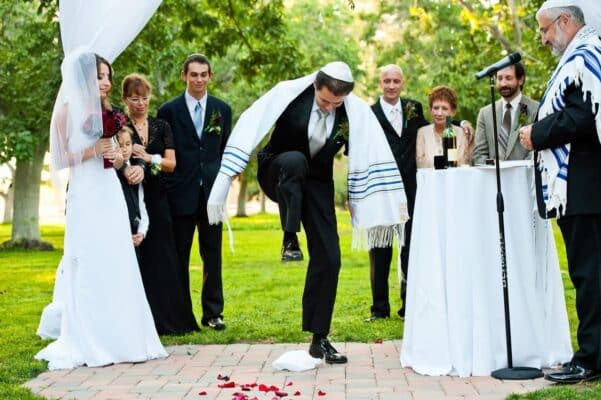 jewish israeli wedding dj Los Angeles breaking the glass