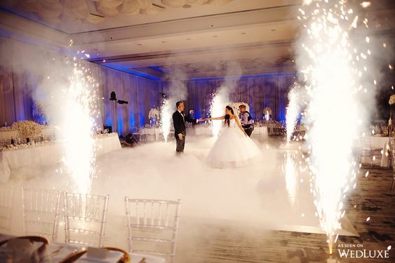 sparks, 10 thing your wedding dj can do, cold sparks, low lying for machine,