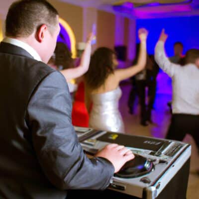 wedding dj playing music during a wedding and the guests are dancing, 10 thing your wedding dj can do, Birthday Parties