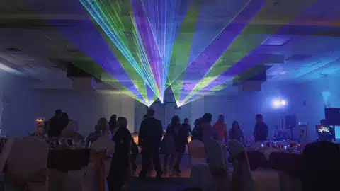 laser show for wedding events, top special effects for wedding and events in Los Angeles
