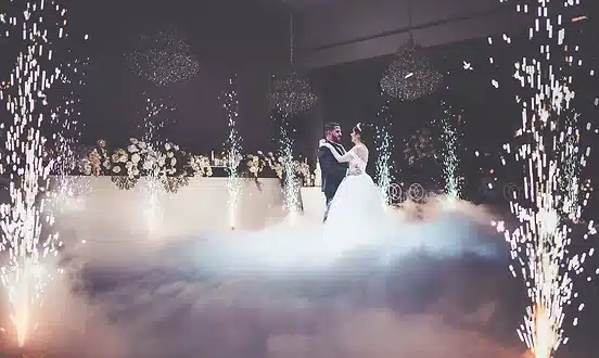 custom lighting design, wedding lighting, event lighting, top wedding special effects, special gobo light projector, cloud fog machine